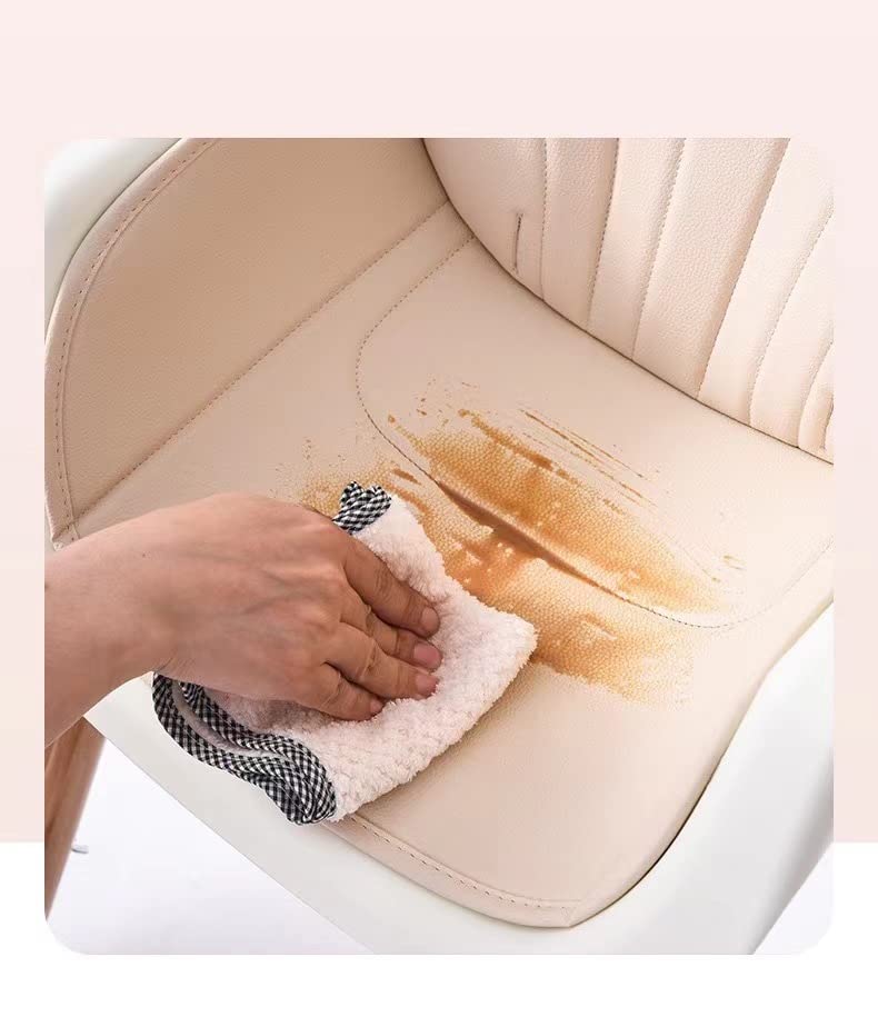 Color White PandaEar 3-in-1 High Chairs for Babies Toddlers, Convertible Infant Highchair with Removable Tray & Safety Harness Adjustable Legs